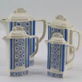 Set of 4 old teapots