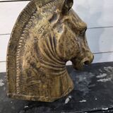 Bronze horse head, mid-20th century