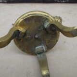 Old bronze oil lamp religious symbol Christ