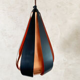 Werner Schou Pendant Lamp Made Of Copper And Black Lacquered Metal - Scandinavian Mid-century - Vint