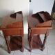 Pair of cherry wood bedside tables