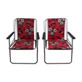 Chaises de camping vintage années 70