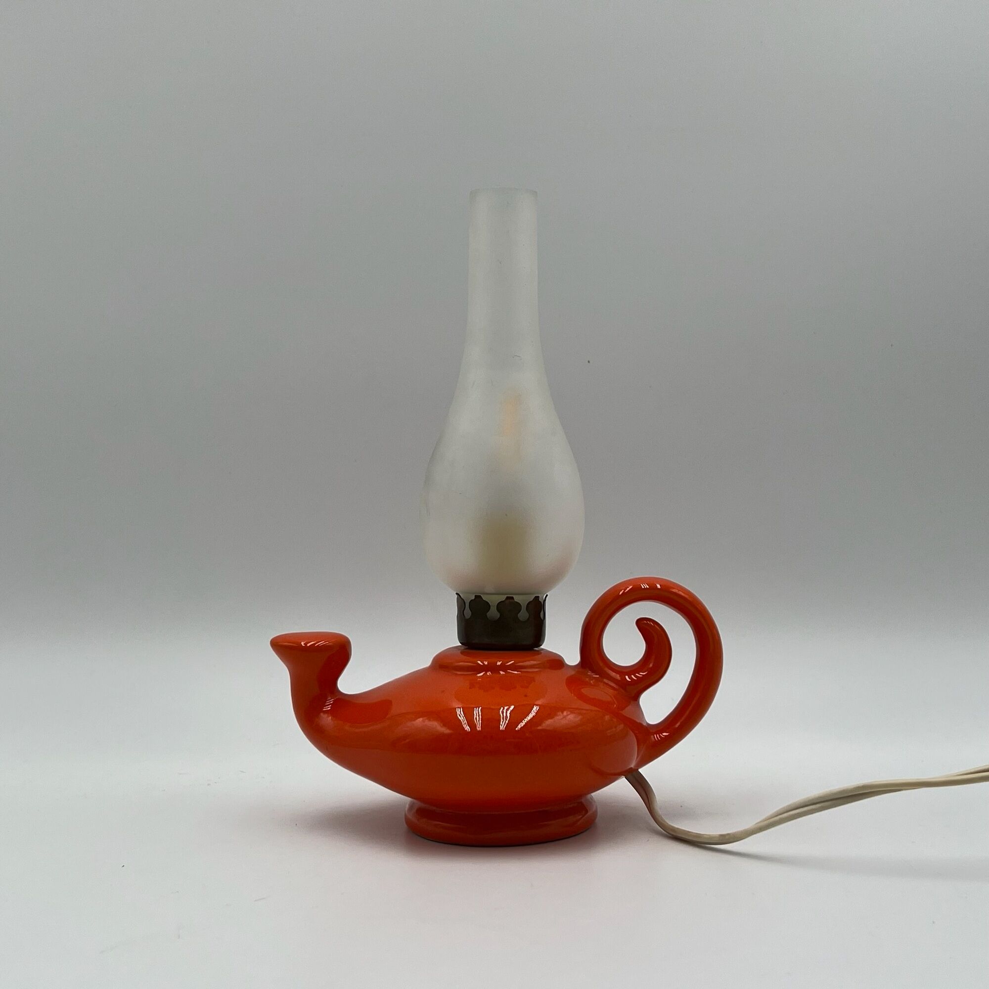 Vintage ceramic lamp, made in italy 1960