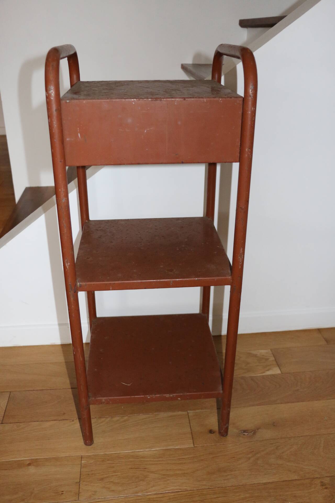Paire de chevets d’internat métal 1960
