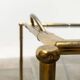 Bamboo imitation brass serving tray in Hollywood Regency style from the mid-century, 1960s.