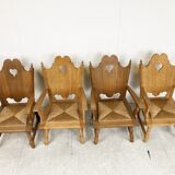 Vintage brutalist armchairs, 1960