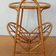 Table basse en rotin années 50
