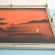 Art Deco style Asian plateau antique pagoda tray Japonais decor