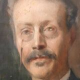 Oil painting on canvas, late 19th century, portrait