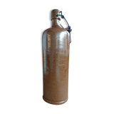 Bouteille en grès vernissé brun 1L