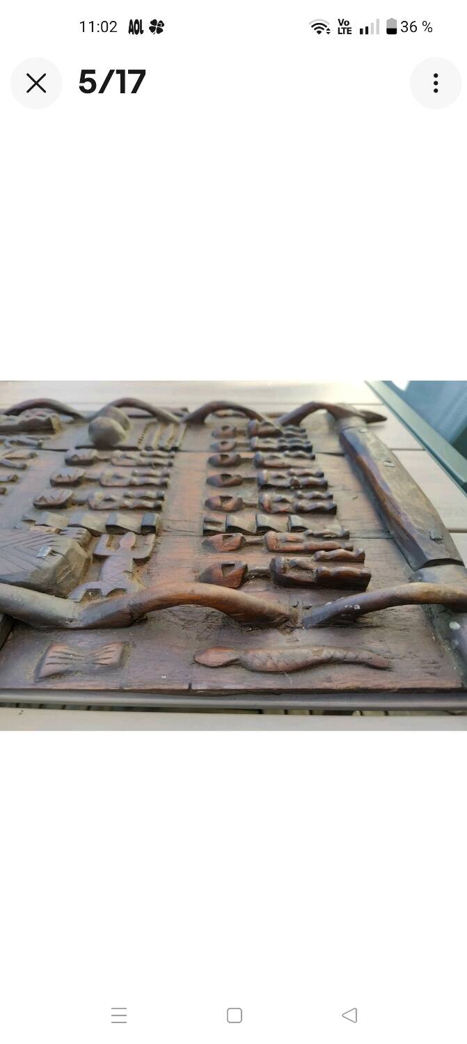 Dogon Mali Granary Door Sculpture African Art