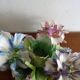 Flower candle holder in faience Old Capodimonte