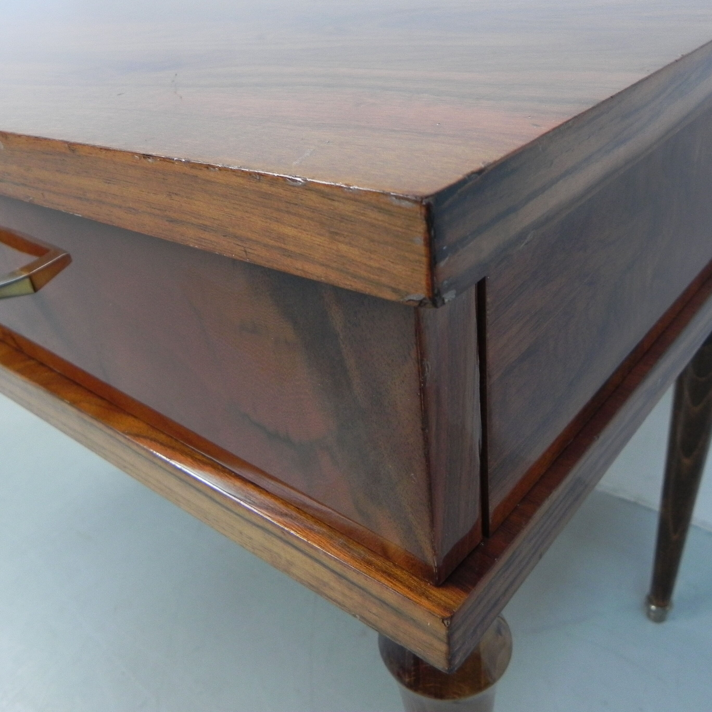 Bureau bas vintage avec 2 tiroirs NF ameublement