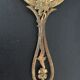 Art Deco hand-facing mirror in bronze and beveled ice
