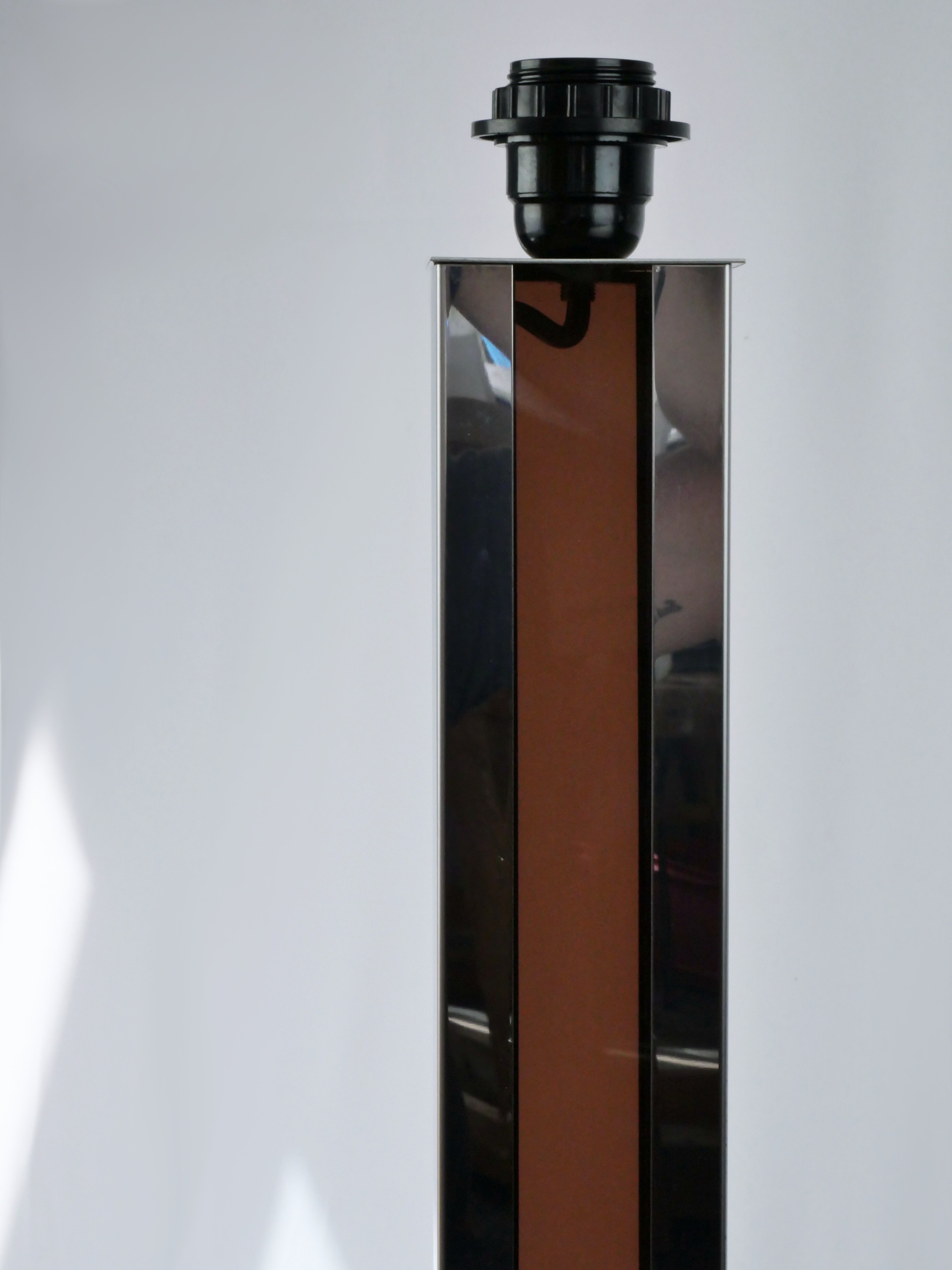 Plexiglass/metal floor lamp 70s