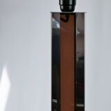 Plexiglass/metal floor lamp 70s