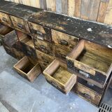 Antique wooden shoe cabinet