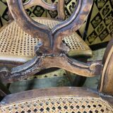 Suite of 4 Louis Philippe chairs in canning