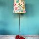 A unique, one-of-a-kind artist-made ceramic floor lamp