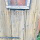Old wooden door fir look barnwood with window 1800s