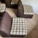 Lot 6 fauteuils tissu en polystyrène rigide année 50/60