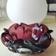 Empty pocket corolla/floral shape, in blown Murano Art glass. Vintage 70s. Purple tones