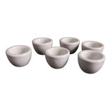 Set of 6 shells in white French porcelain, renowned brand PILLIVUYT since 1818