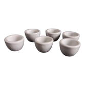 Set of 6 shells in white French porcelain, renowned brand PILLIVUYT since 1818