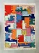 Geometric animal/Tetris rug, vintage