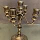 Regency-style 4-spoke metal chandelier with silver patina