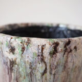 Purple ceramic pot cover