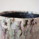 Purple ceramic pot cover