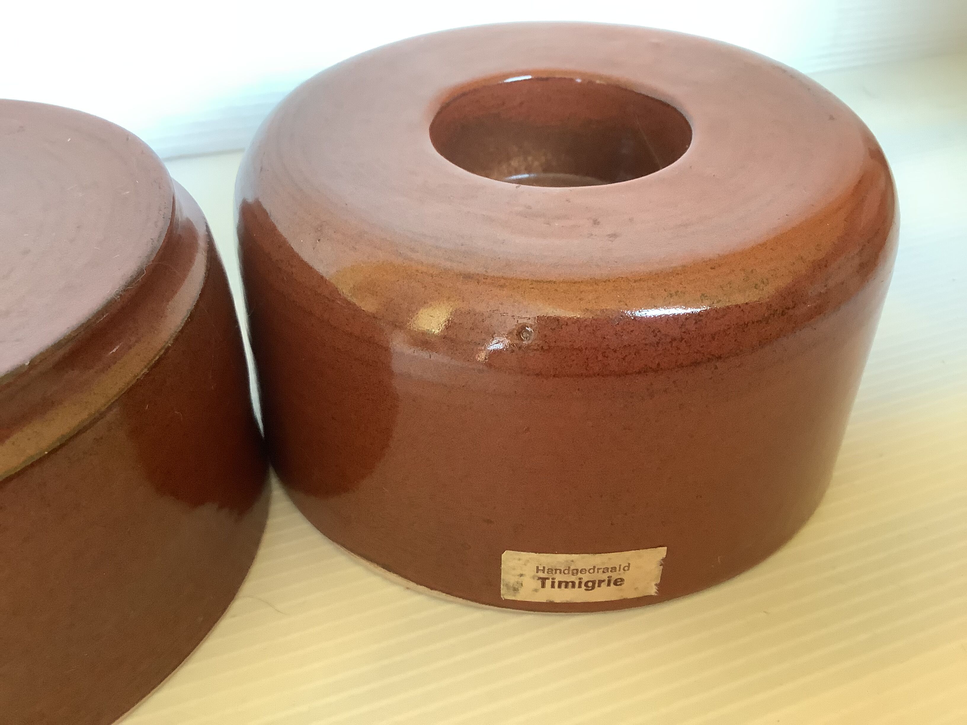 Four ceramic candlesticks AVV VVK Yser Tower Dixmude