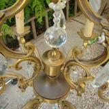 Lustre st Louis XV bronze et cristal ancien