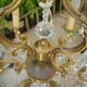 Lustre St Louis XV bronze and ancient crystal