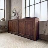 XL oak workshop sideboard with sliding doors from 1900