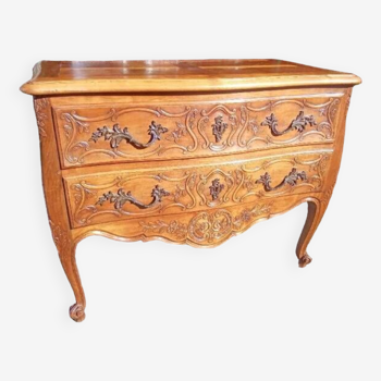 Commode 2 tiroirs  style Louis XV