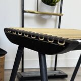 Vintage black Georges Tigien stool