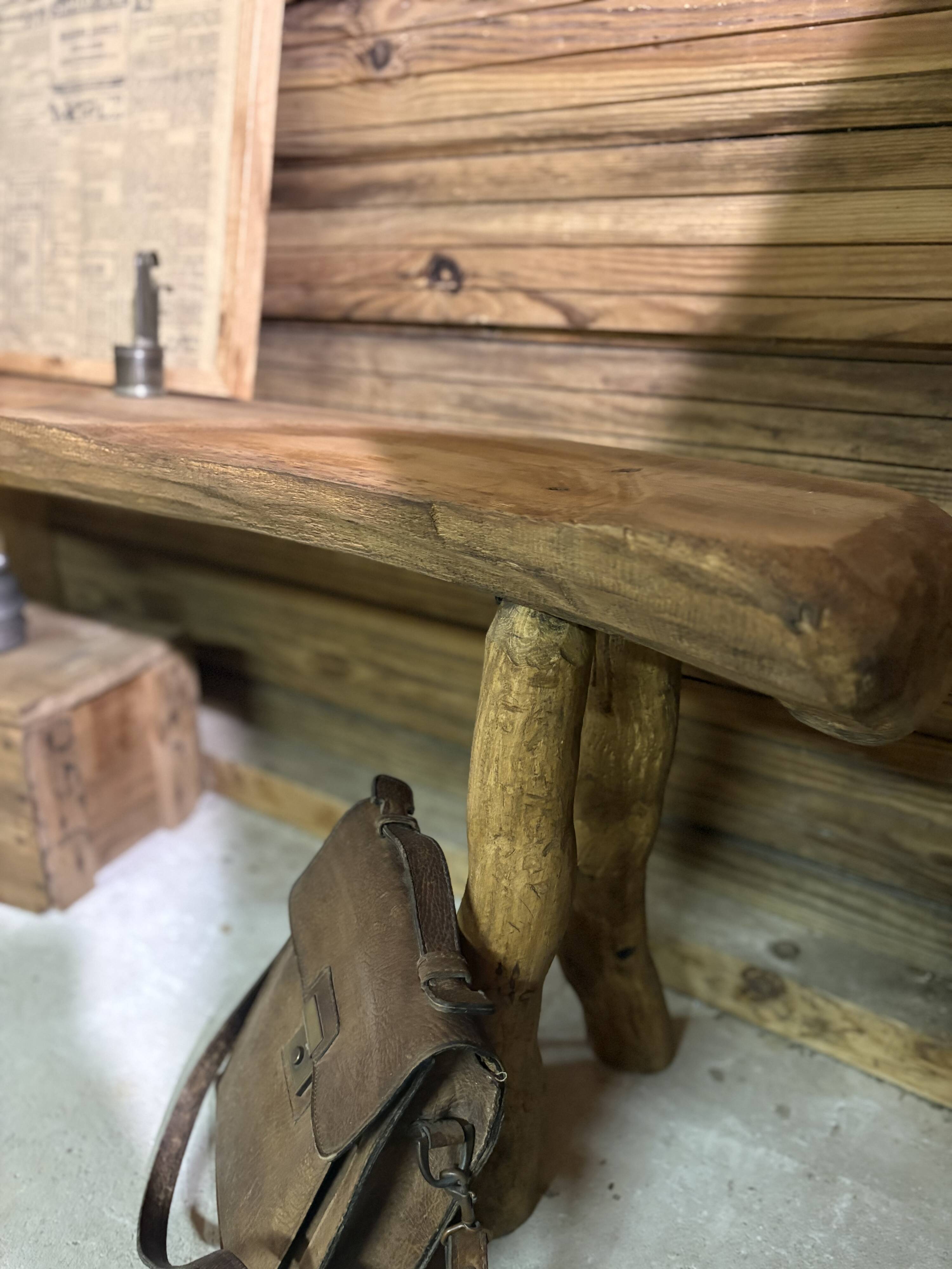 Old solid wood bench – country house spirit