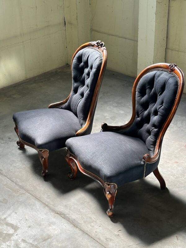 Chauffeuses Louis Philippe 19ème