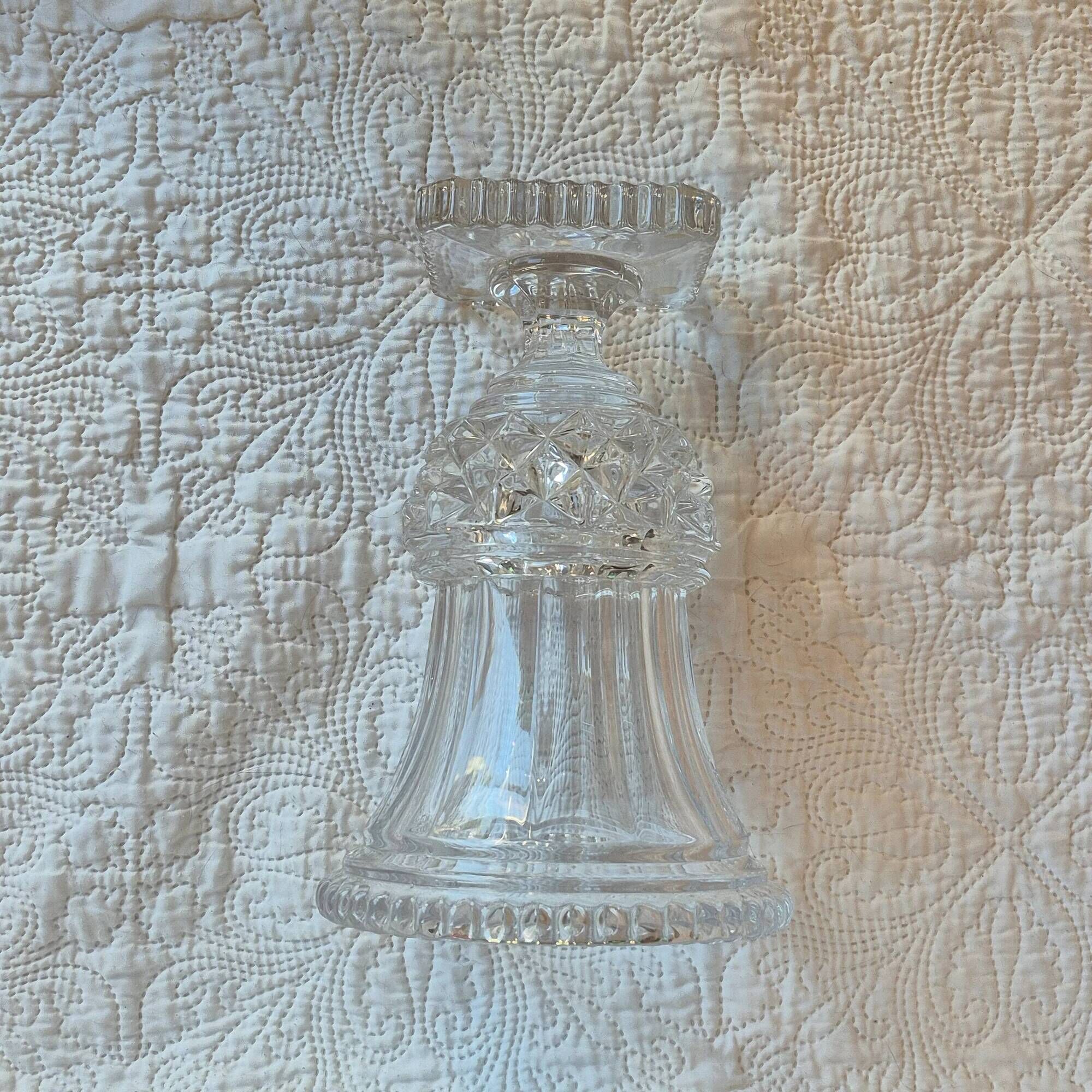 Crystal vase signed Art Vannes France – Médicis shape – 28 cm