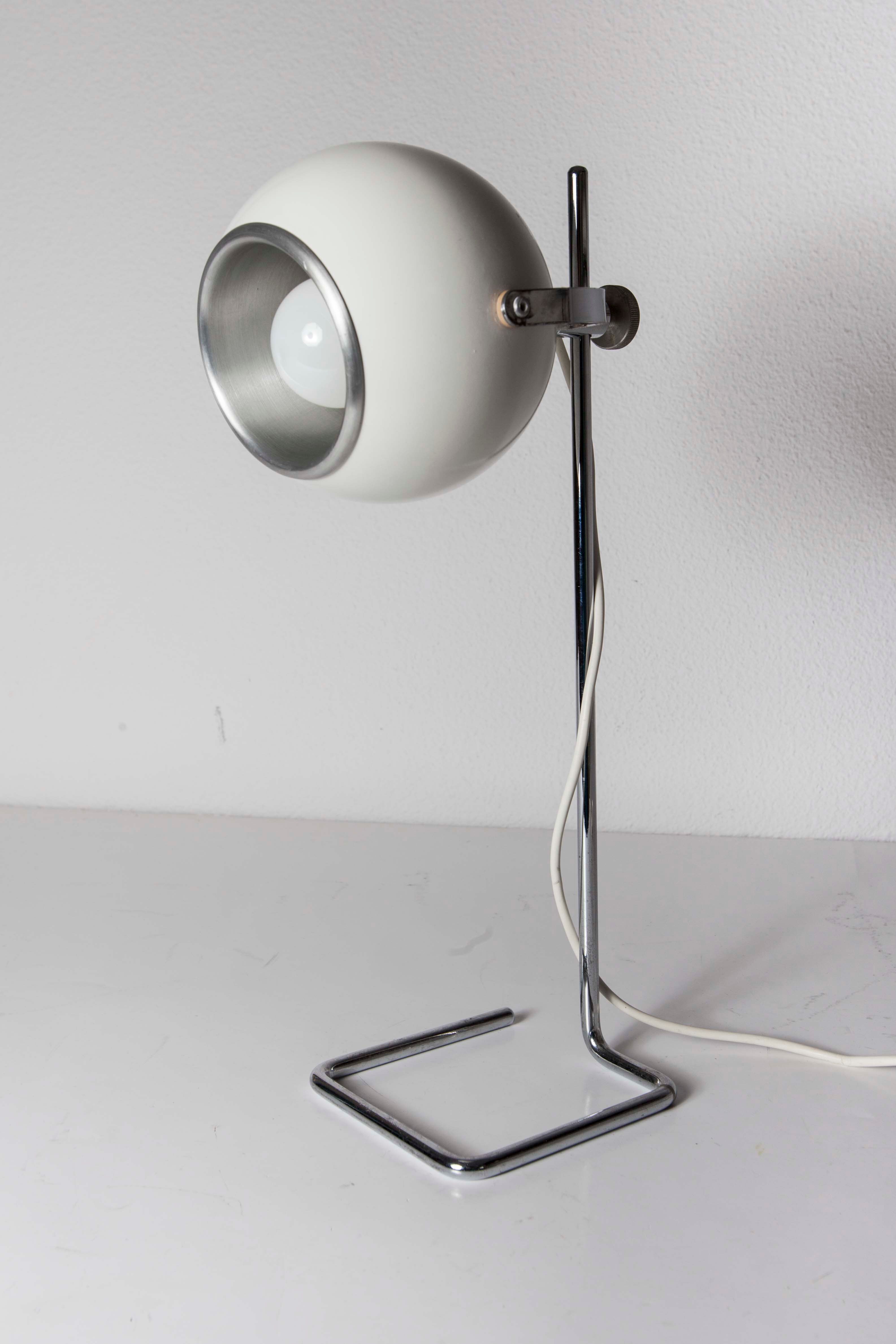 Vintage Disderot Coral Eyeball Lamp 1960