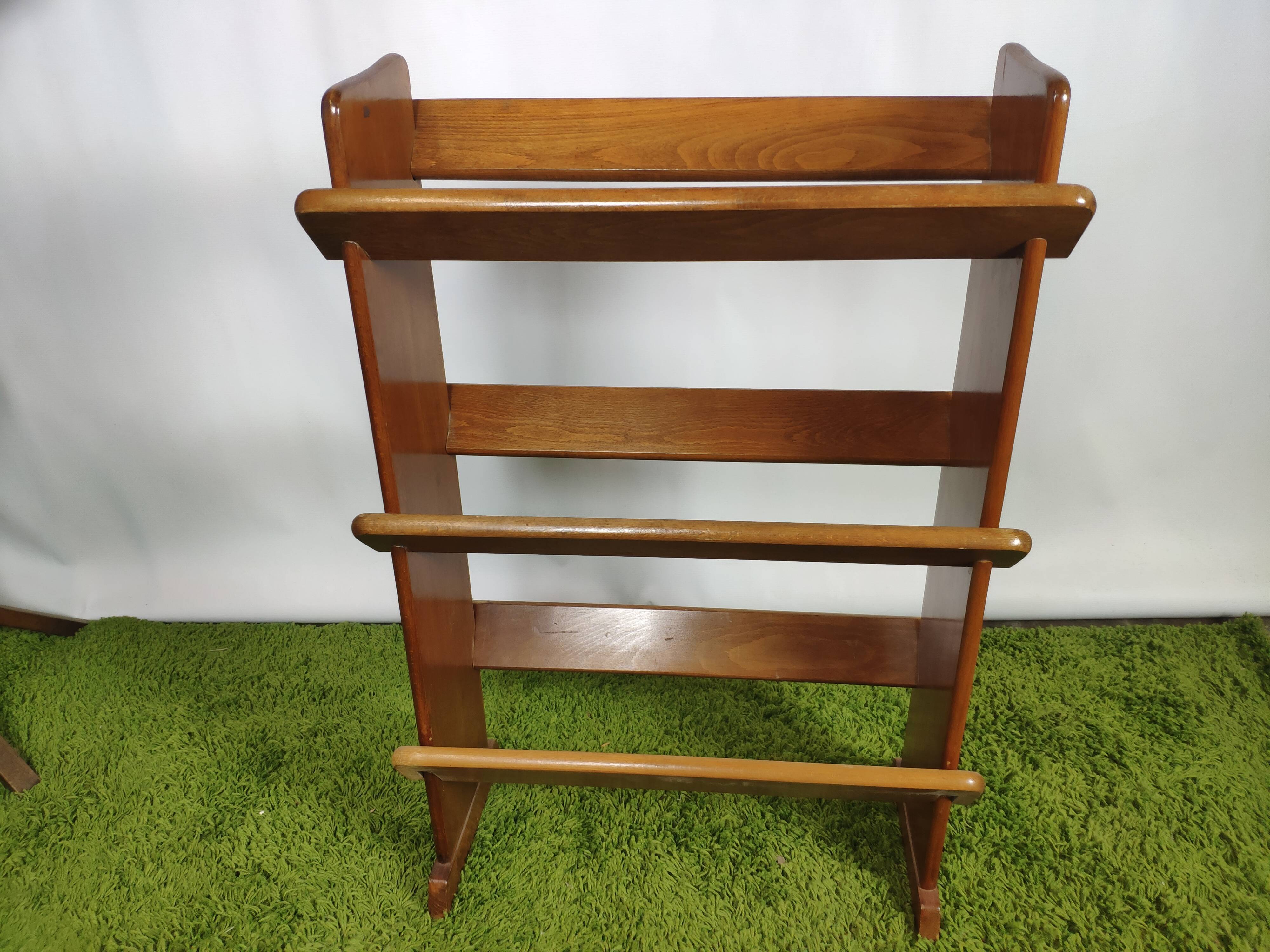 Bibliothèque porte livre vintage en chêne