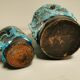 Pair of vintage Cyclops vases, Ice Cream Parlour enamels, 60s / 70s