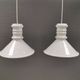 A pair of Sidse Werner pendant lamps, for Royal Copenhagen Denmark 1980s