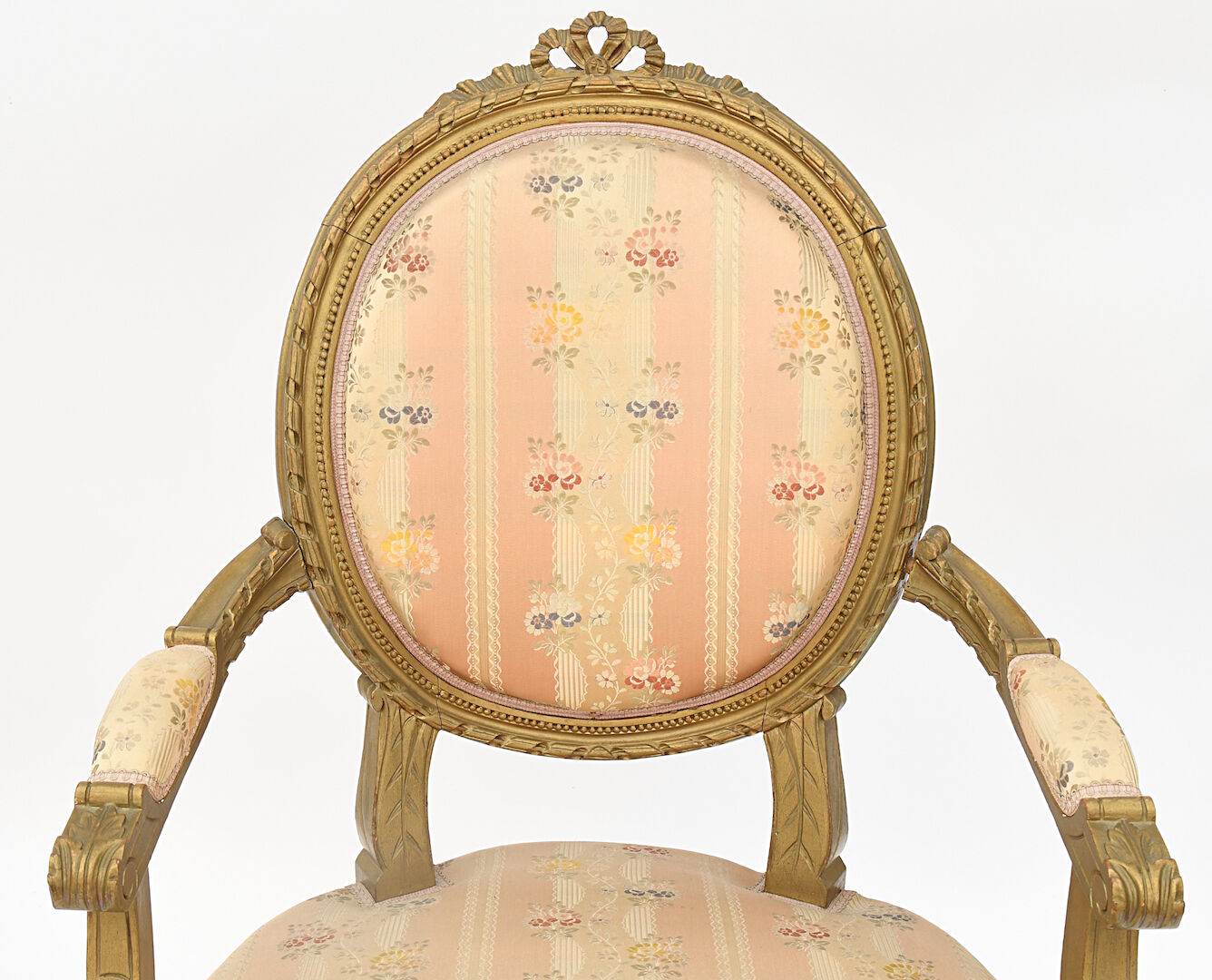 Gilded wooden living room in Louis XVI style