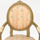 Gilded wooden living room in Louis XVI style