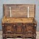 Walnut chest with rich Renaissance-style carvings, 17th century