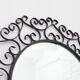 Miroir Chaty Vallauris en fer forgé 48cm