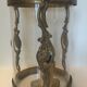 Old lantern in bronze and glass